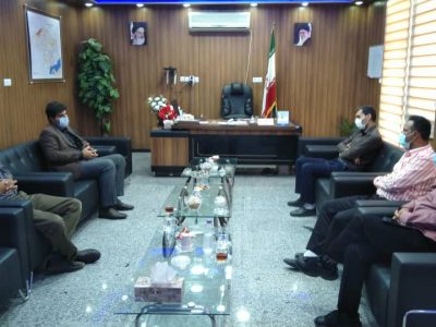 دیدار نماینده تعزیرات حکومتی استان با فرماندارخمیر